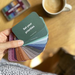 Mood Cards per il lavoro - regalo aziendale / cura di sé, consapevolezza e benessere