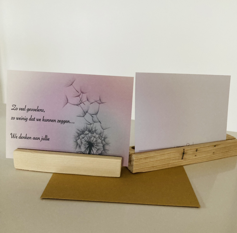 Tarjeta de felicitación de luto