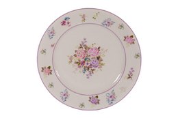 Porcelæn stor plade flora 26 cm isabelle rose