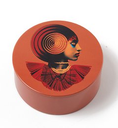 Gipsy round metal tin box