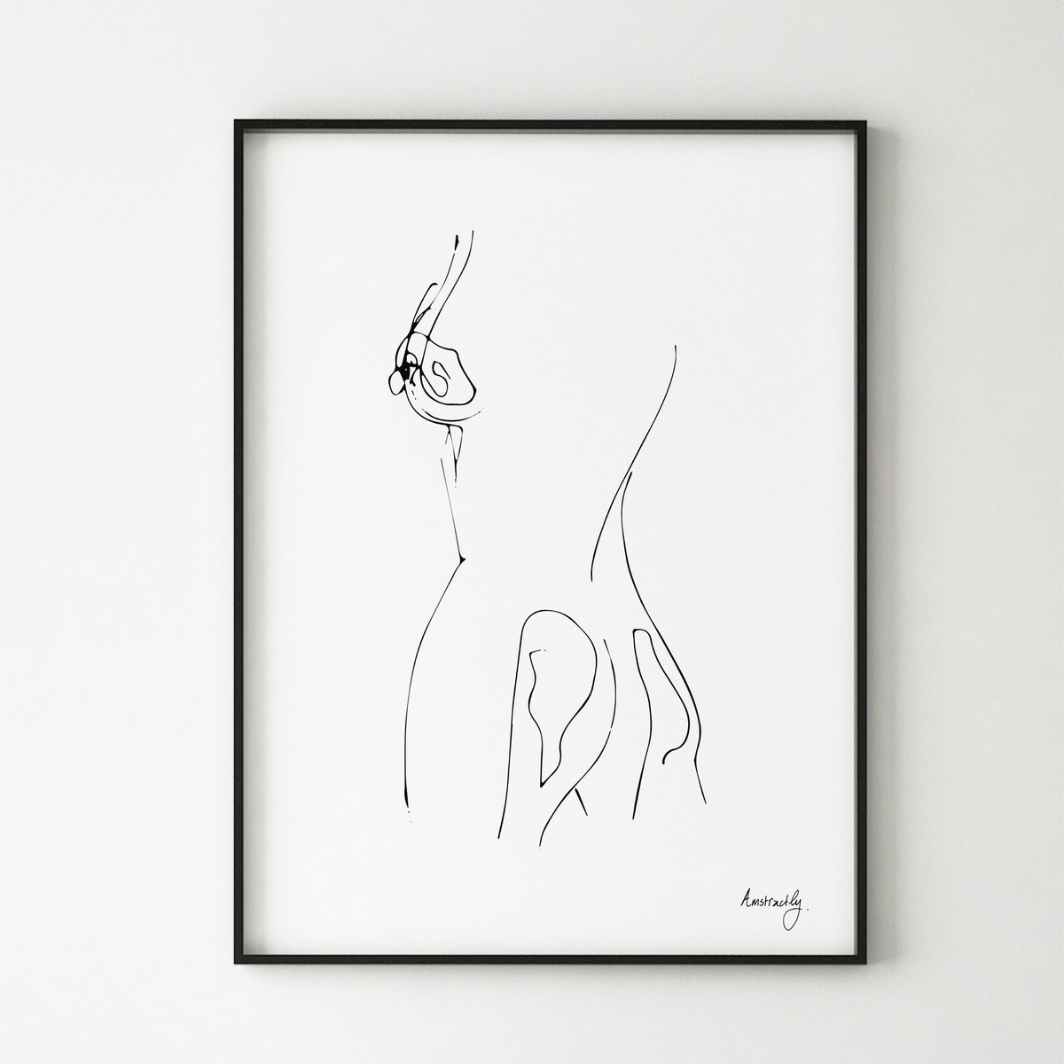 Che dire dei riempitivi - Stampa artistica della linea di scultura della donna
