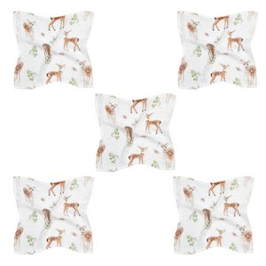 Bambusquadrate mini 25x25 5er-Pack - Fawns