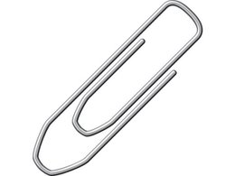 Paperclips Alco 32mm hoekig verzinkt doos 75st.