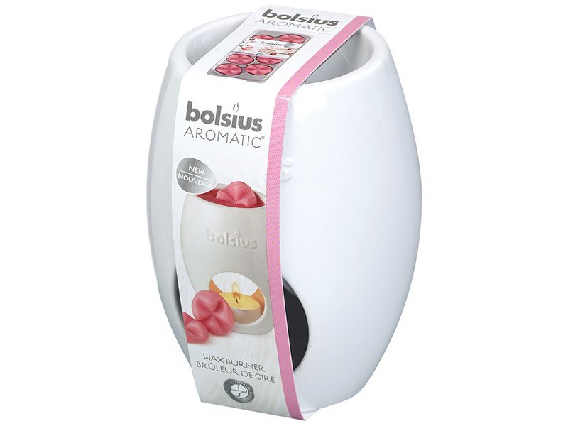 Bolsius Aromatic Waxbrander Ellipsen WIT