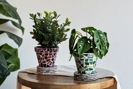 Paquet de bricolage Mosaic Flowerpot (2 pièces)