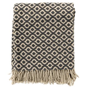 ISABELLA | Plaid | 150x200 cm Raven | Black | Uni | Hoii | 60% Cotton 40% Acryl
