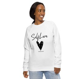 Sweat-shirt bio SELF LOVE Sweat-shirt raglan bio unisexe