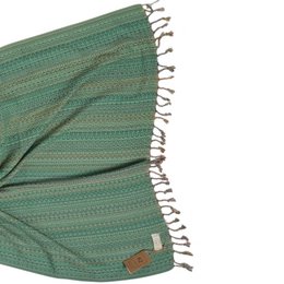 toalla hammam | Toalla para sauna | Toalla de playa | México | Verde | 180x100cm