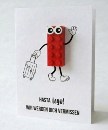 Carte postale Hasta Lego – Brique de construction LEGO