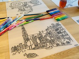 Herkleurbare placemat Prinsengracht