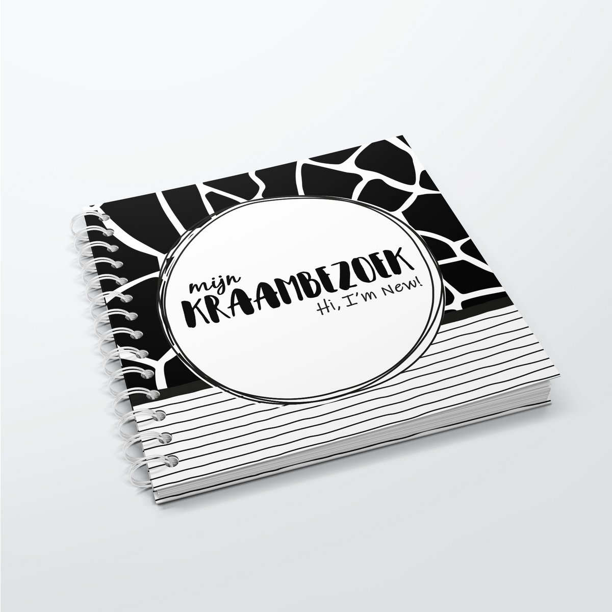 Fill-in book SilliBeads - My Maternity Visit Fill-in book - Copertina rigida Wire-o (SERIES BLACK/WHITE)