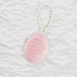 Oval soap on rope Rose 200g