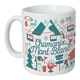 Taza de cerámica - Iconos de Chamonix