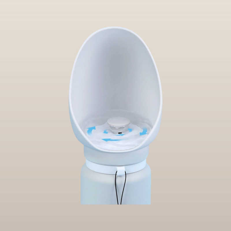 Botella de agua portátil de silicona a prueba de fugas - esencial para viajar - 550 ml
