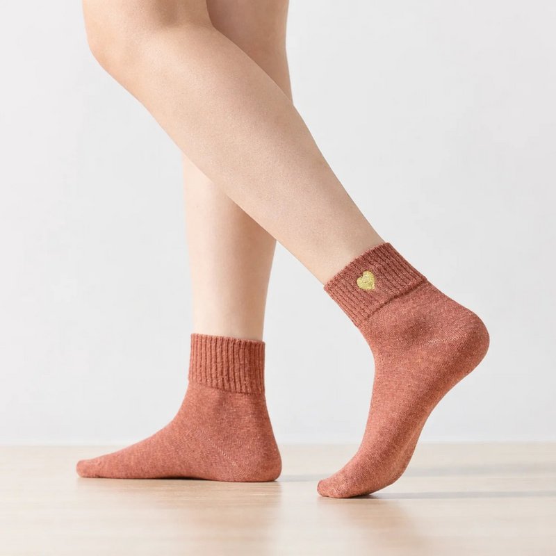 4er-Pack Damensocken Gold Heart I 35-41