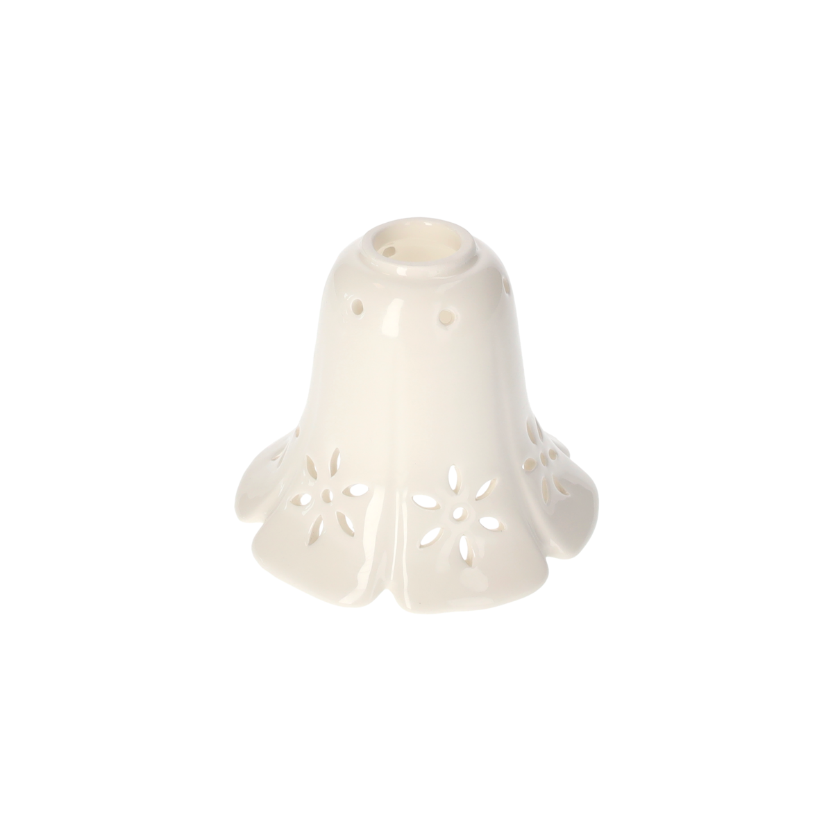 Lampenschirm aus Keramik, 6 Blütenblätter, D 13 cm