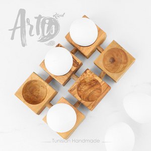 Handmade Olive Wood Egg Holder
