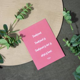 'Thank you' card