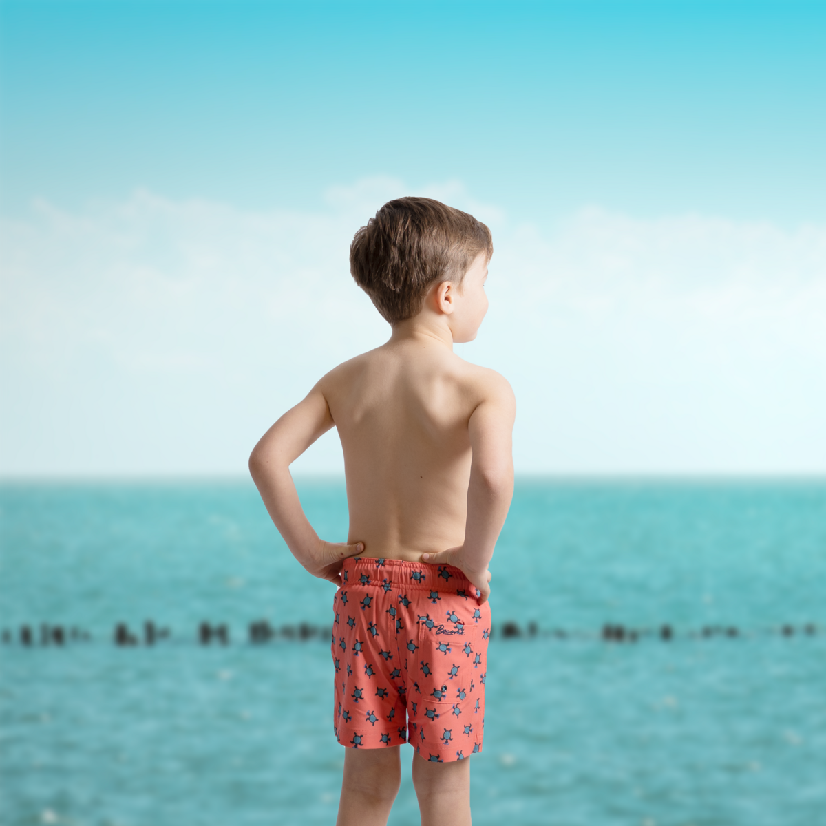 Swimshort Boy - 'Turtely Awesome'