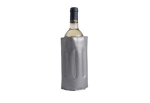 GREY BOTTLE COOLER. PVC 34X18 .1 CM