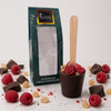 Bitter drinking chocolate stick - raspberries, ginger | 60g