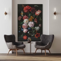 Vase med blomster - hæmen