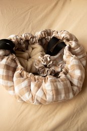 Balloon bag - checked small