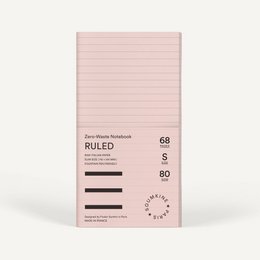 Zero-Waste Notebook RULED — Rose Color