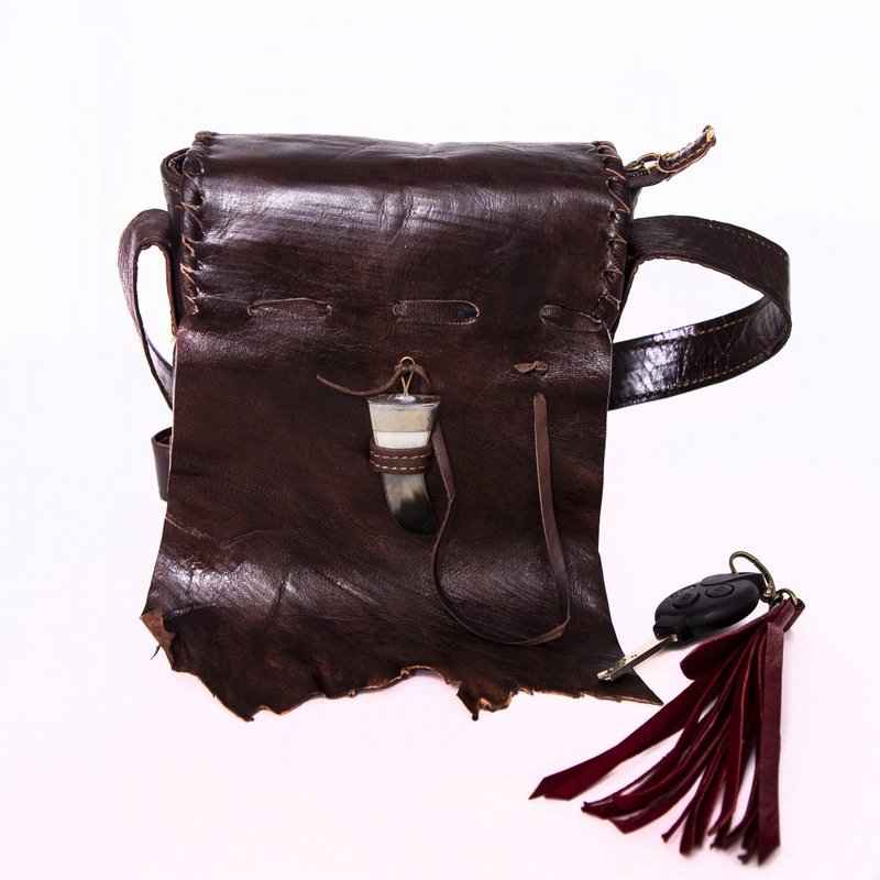 Leather bag 'Qabli'