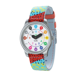 Twistiti - Educational Children Watch for 6+ with NUMBERS Dial, Waterproof 50M, Easy Change Strap - Pops