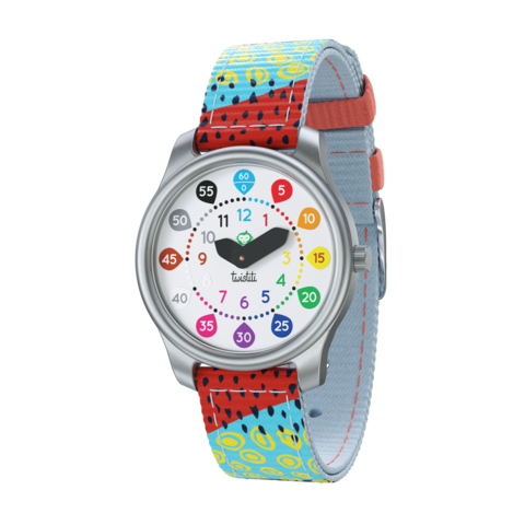 Twistiti - Educatief kinderhorloge voor 6+ met nummerkeuze, waterdichte 50M, gemakkelijk te verwisselen riem - pops