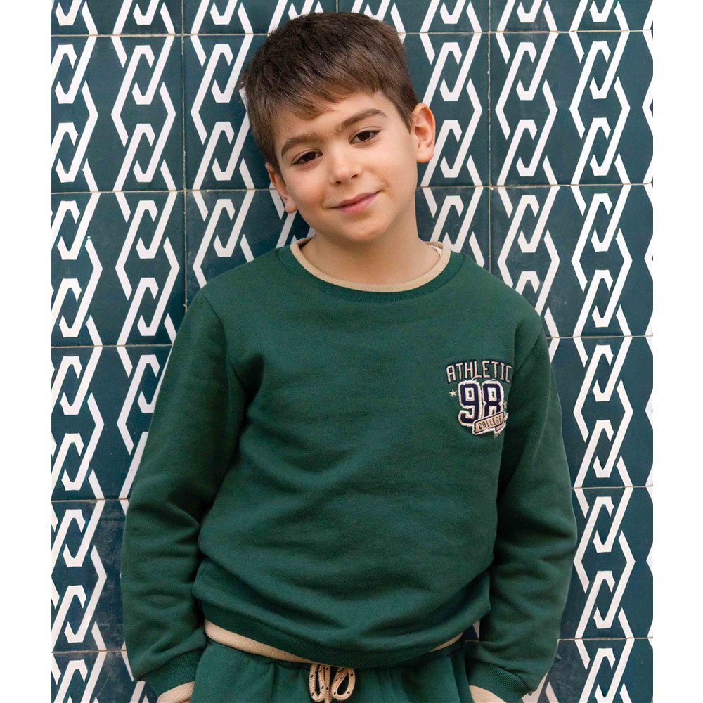 College Green Brushed Fleece Sweatshirt