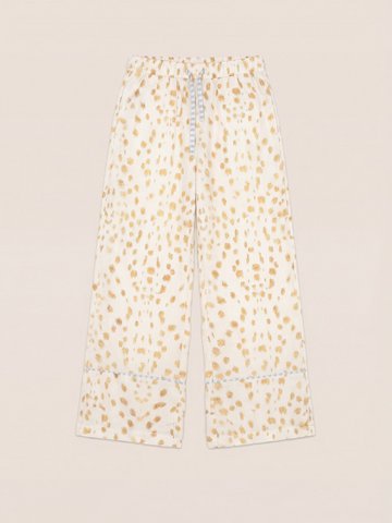 White Bambi Deer Print Pyjama Pants