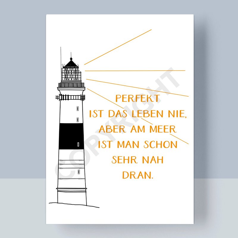 BRIEFKAART - HET LEVEN IS NOOIT PERFECT