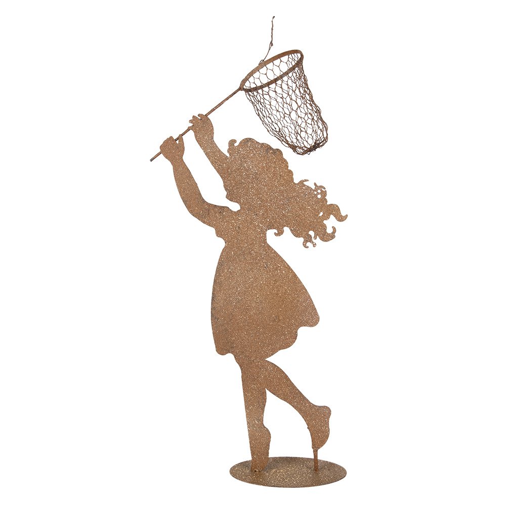 Dekoration Bild Kind 39x13x87 cm Brown Metall