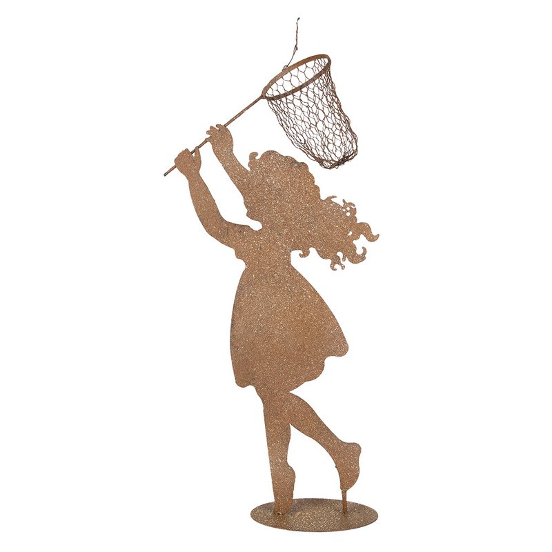 Dekoration Bild Kind 39x13x87 cm Brown Metall
