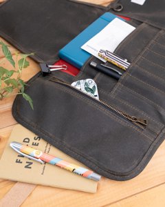 Wacher Leinwand -Stiftroll für Schriftsteller, Journal Roll Case, Schreibwarenladen, Kunstgeschäft