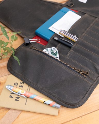 Wacher Leinwand -Stiftroll für Schriftsteller, Journal Roll Case, Schreibwarenladen, Kunstgeschäft