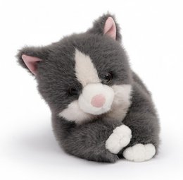 One Love Plush Toy - Cat Scout Gray and White