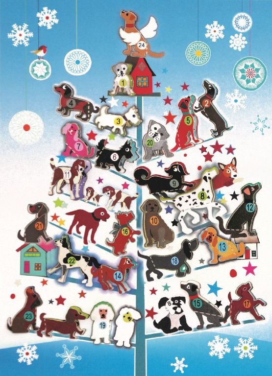 Forever Cards Advent Calendar Grußkarte - Hunde