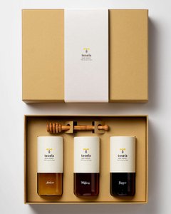 Premium-Rohhonig-Geschenkbox - 3x320g
