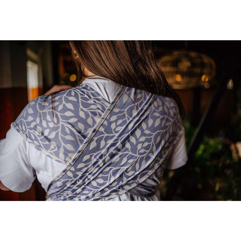 Bæresele wrap & go baby - blomstret - lilla