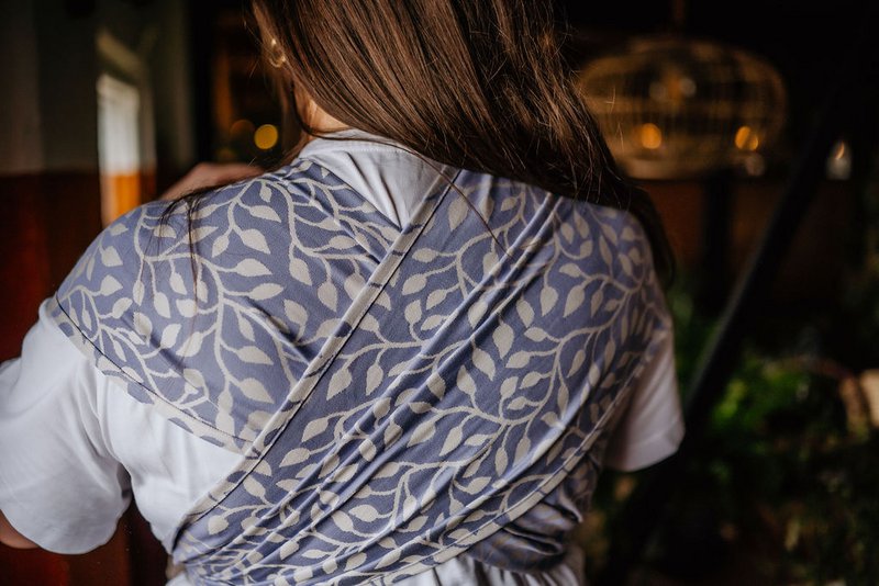 Baby carrier wrap & go baby - floral - lilac