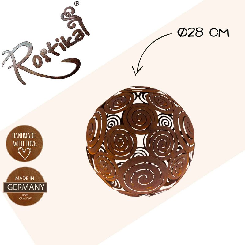 Filigree decorative ball | Patina garden decoration ball