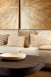 Dutch Decor DUUK - Cushion 30x50 cm - Tofu - beige with gold