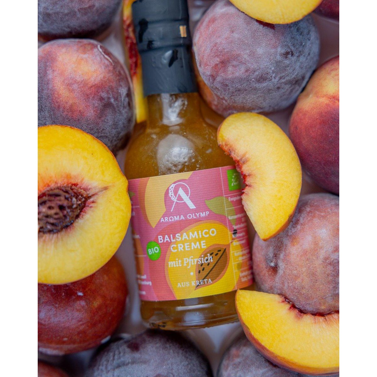 Bio balsamic cream with peach