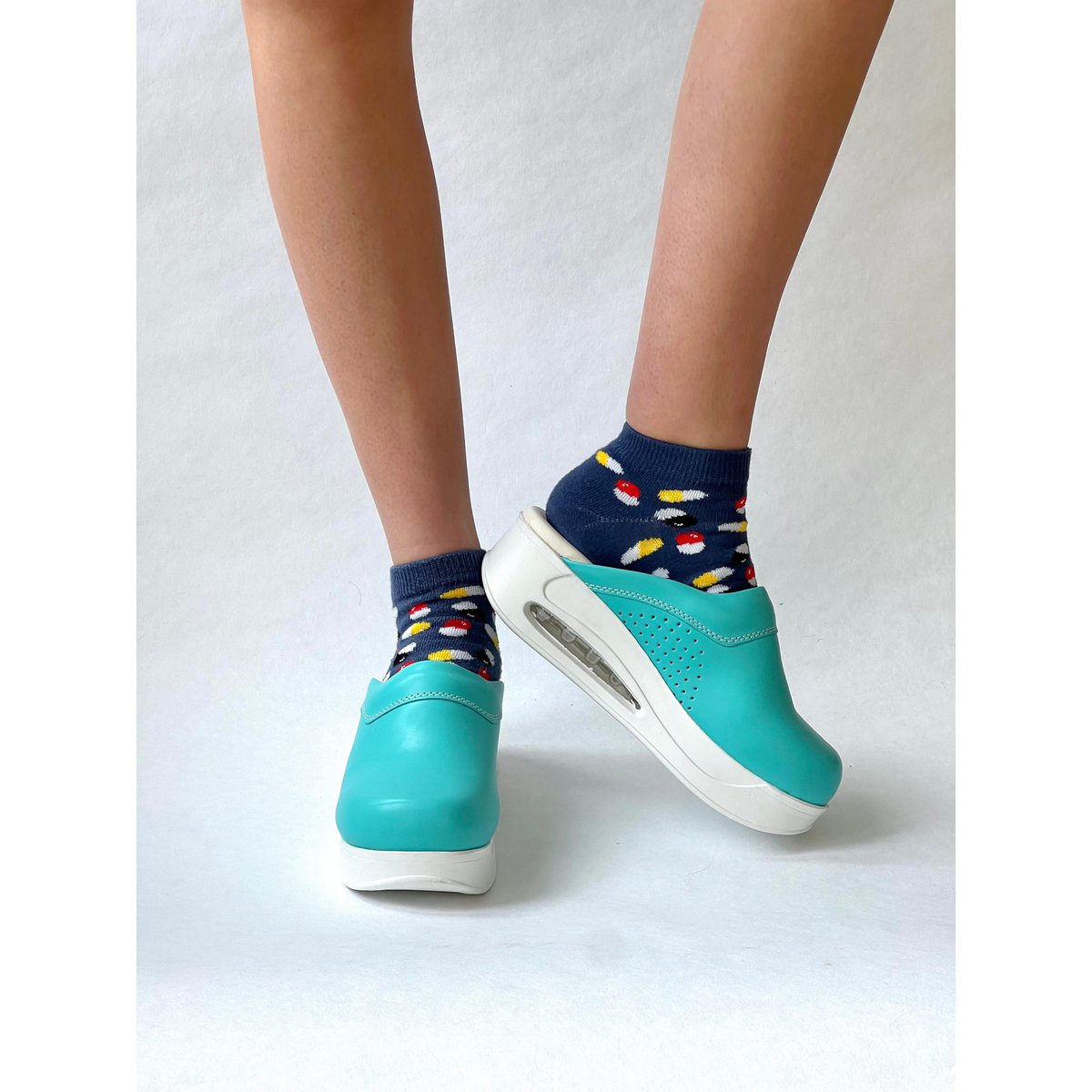 Airmeds clogs plain blue