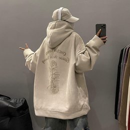 Women's Suede Hooded Sweater