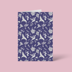 Bird Pattern Greeting Card