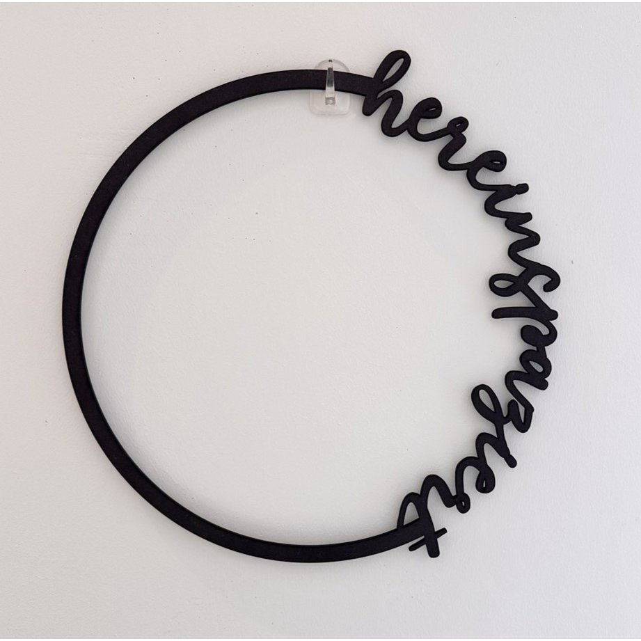 Wooden wreath walks in (PU = 2 pieces)